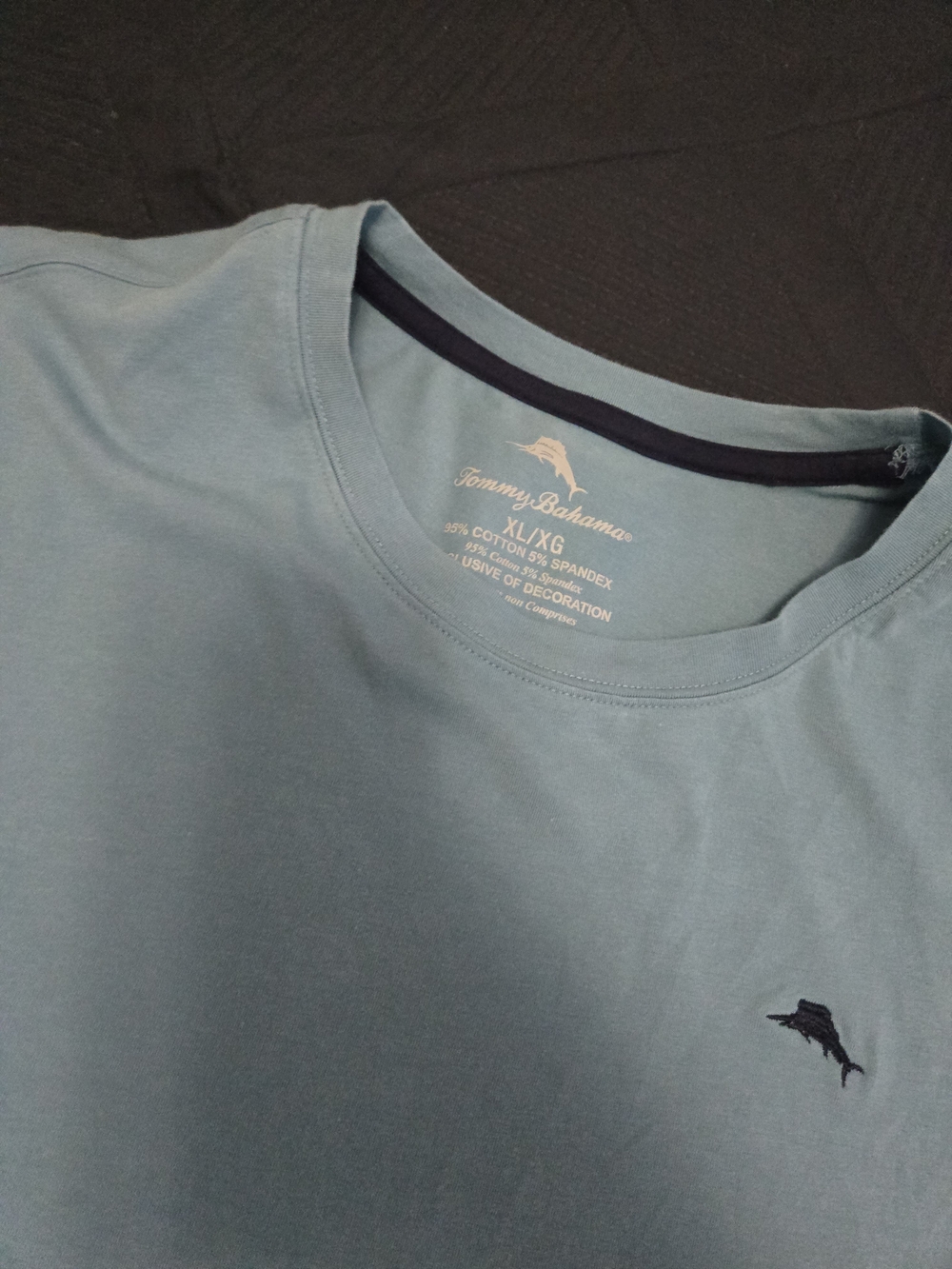 Tommy Bahama Men's Seafoam Crew Neck Short Sleeve Tee